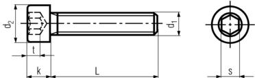 Zylinderschraube DIN 912  V2A Edelstahl 
