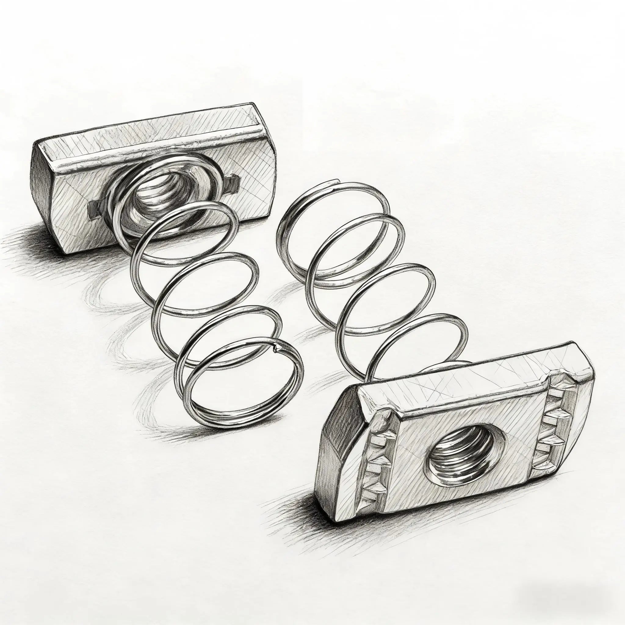 Spring Strut Nut Galvanized Steel – Fullerkreg Fasteners